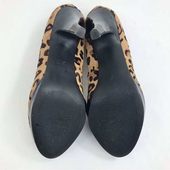 Alfani Animal Leopard Print Calf Hair Closed Toe Pump Heels - Picture 11 of 13